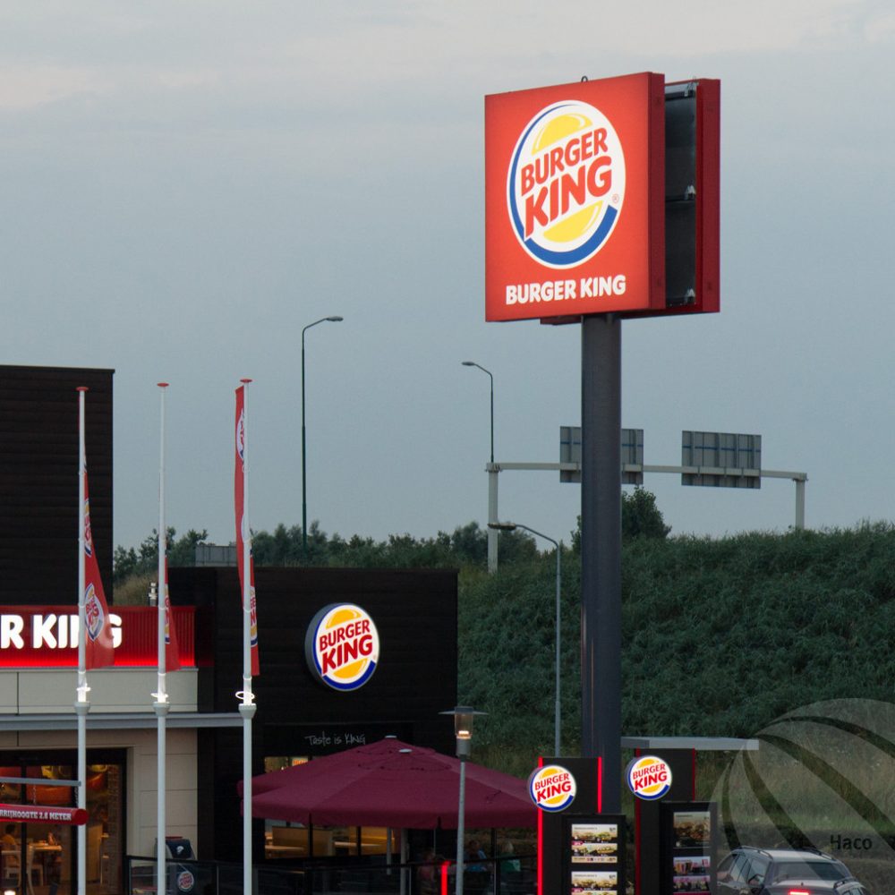 Reclamemast Burger King