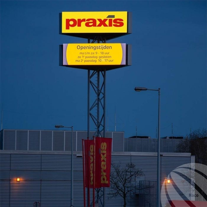reclamemast met scherm